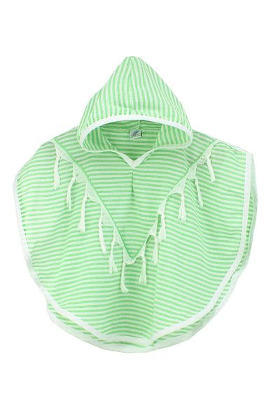 Bedinn Peshtemal Poncho Palace Pinstripe Green