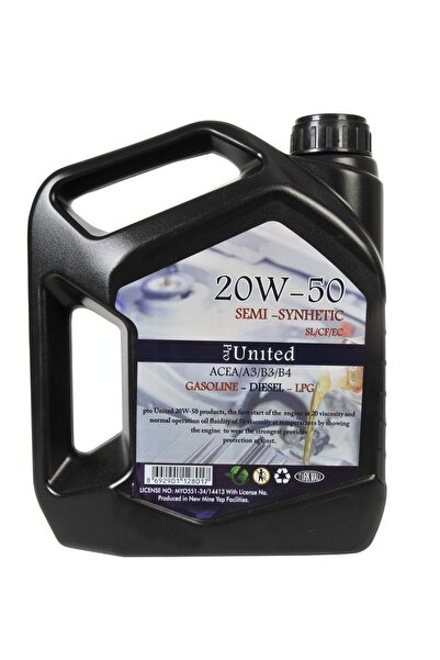 United 20W50 Motor Yağı 4 Litre | 2025