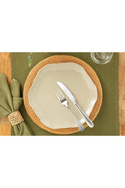 English Home Benitta Seramik Servis Tabağı 28 Cm Taş Rengi