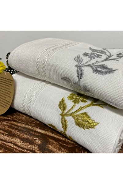 Özdilek 50x90 см Асорті вишитий рушник - 2 штуки з різними візерунками