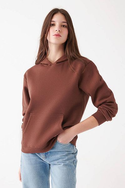 Mavi Μ 167299 -82599-22k Γυναικείο φούτερ με κουκούλα βαθύ καφέ