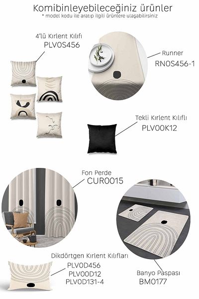 Pilloveland Covoraș de baie lavabil cu bază anti-alunecare din 2 piese - model arc 60*100 cm - 50*60 cm