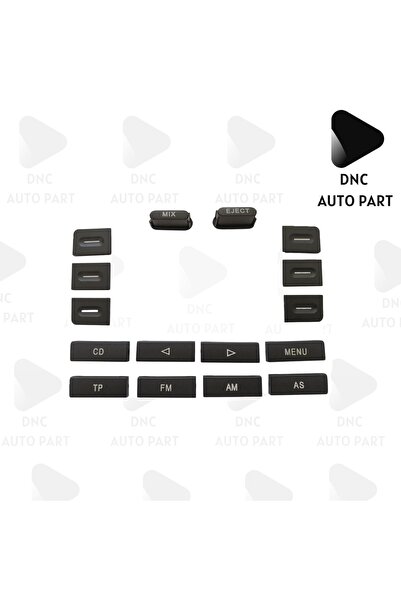 Volkswagen Için Radyo Cd 16 Parça Tuş Düğme Kapak Tamir Takımı Rcd 300