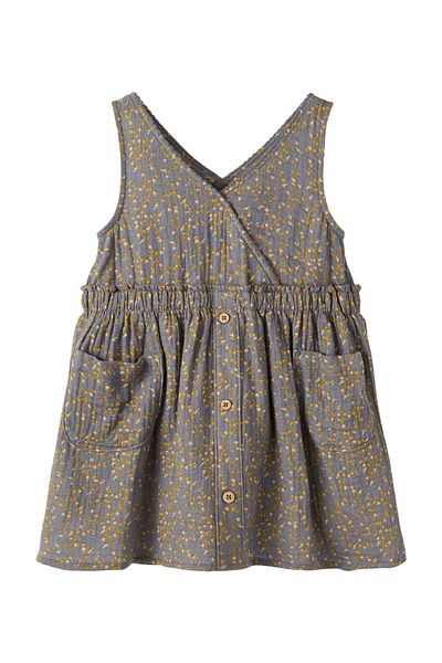 Lil' Atelier Kleid - Grau - A-Linie