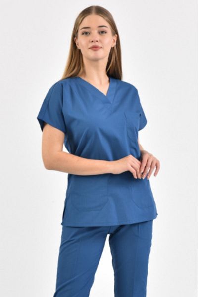 Owlet Medikal Indigo Blue Surgical Top