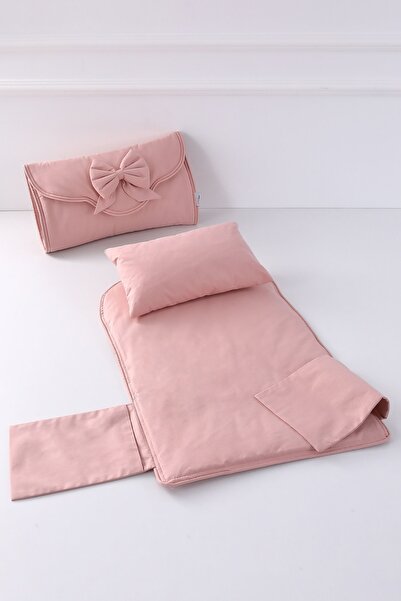 Umaybebek Alt Açma Minderi - Çantalı - Pudra