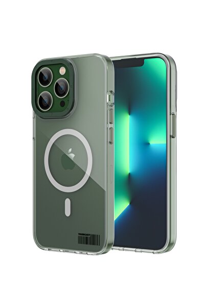 Youngkit Iphone 13 Pro Uyumlu Kılıf Magsafe Şarj Özellikli Coloured Glaze Serisi Kapak