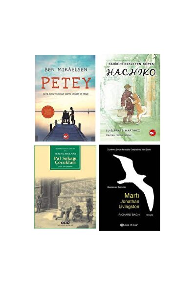 Beyaz Balina Yayınları Petey+hachiko+martı+pal Sokağı Çocukları 4 Kitap Set
