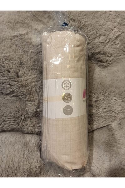 ŞENER HOME Beige Cotton One Piece Cover Pillow Case 160X200 cm