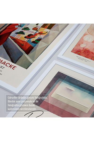 HOMEPACK Σετ 6 ζωγραφικής με λευκό πλαστικοποιημένο πλαίσιο Six-006