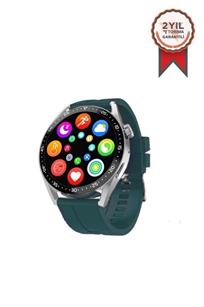 MOONSHOP Hw3 Pro Bluetooth Çağrı Özellikli Akıllı Saat Yeşil