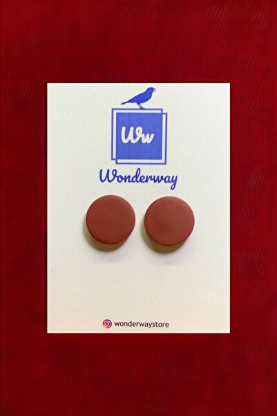 wonderway تصميم خاص أقراط طين البوليمر اليدوية