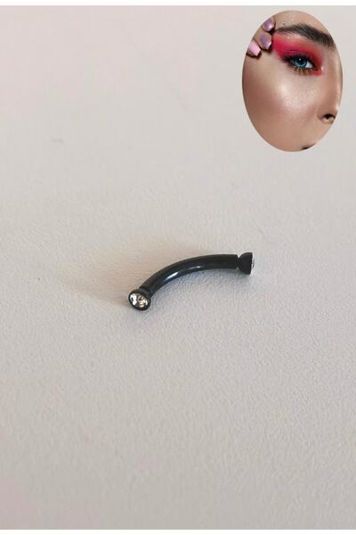 Bylin %100 316 L Cerrahi Çelik Nokta Zirkon Taşlı Rook, Kaş, Snog Muz Piercin...