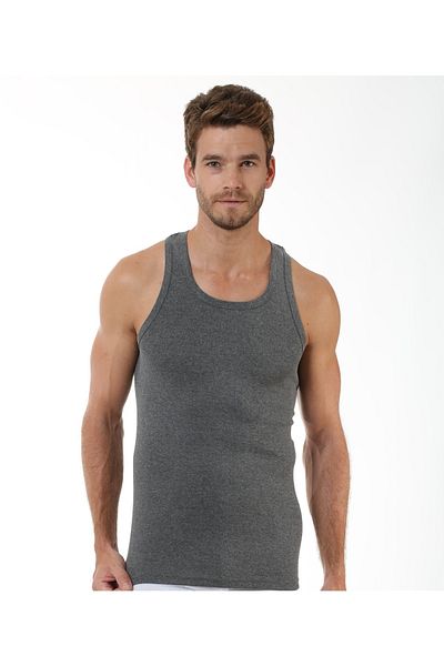 Öztaş Underwear 3 Pieces Men's Cotton Swim Rib Rambo Athlete Undershirt