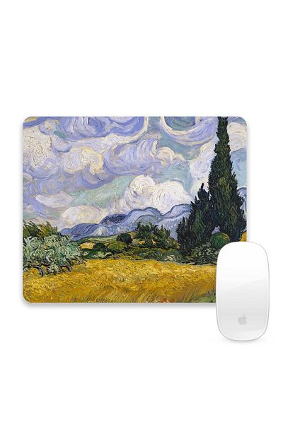 HRS Vincent Van Gogh Classic Art Rectangular Non-Slip Base Mouse Pad