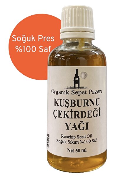 Organik Sepet Pazarı Kuşburnu Çekirdeği Yağı (soğuk Pres) 50 Ml
