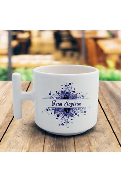 Kişiye Özel Isimli T Kulp Nescafe Fincanı Kupa