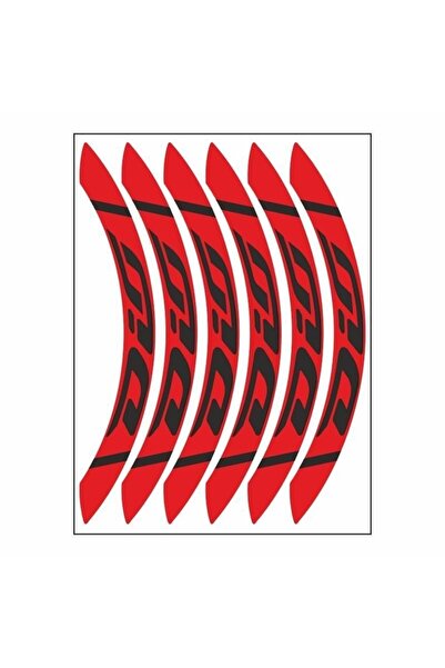 Genel Markalar Kırmızı Geniş Honda Dio Uyumlu 1 Set Jant Şeridi Dioşrt005