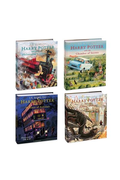 Bloomsbury Publishing Harry Potter Illustrated Edition 4 Book Set (ingilizce/...