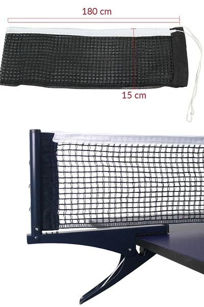 Telvesse Table Tennis Net Racket Ball Set 6-Piece Ping Pong Table Net with Clamp Mechanism