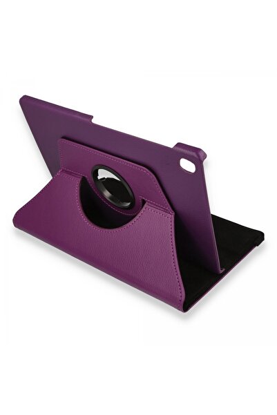 NewFace Lenovo M10 Fhd Plus X606F Case 360 Tablet Leather Case - Plum Wlzor