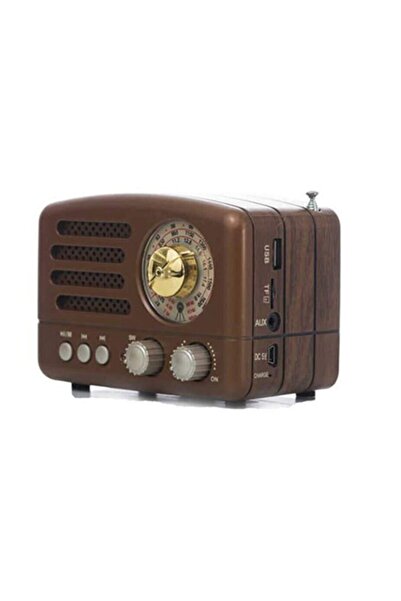 NEALIRSANUCUZ Radyo M-160bt Nostaljik Fm Radyo Bluetooth-usb-retro-kahverengi