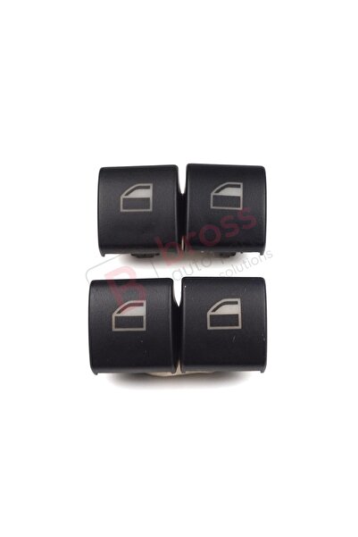 Bross Otomotiv Bmw 3 Serisi E46 X5 X3 Için 4 Adet Cam Açma Düğme Kapağı 61316...