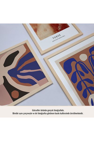 HOMEPACK Σετ ζωγραφικής 6 τεμαχίων με φυσικό ξύλινο πλαίσιο Six-019