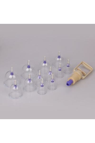TeknoZar Vakumlu Hacamat Kupa Çekme Seti Masaj Aleti 12'li Hcm12