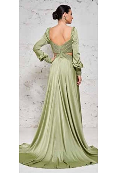 BY SİMAY Long Sleeve Evening Dress