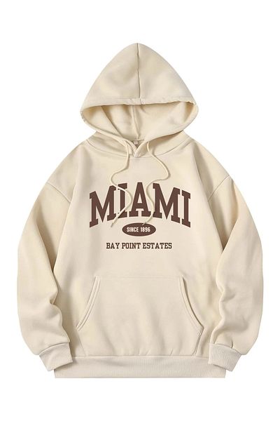 MODAGEN Φούτερ Miami Beige Hoodie