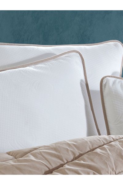 NANOSOFT Mild Pillow Protector Mattress Set of 4 - Cappuccino