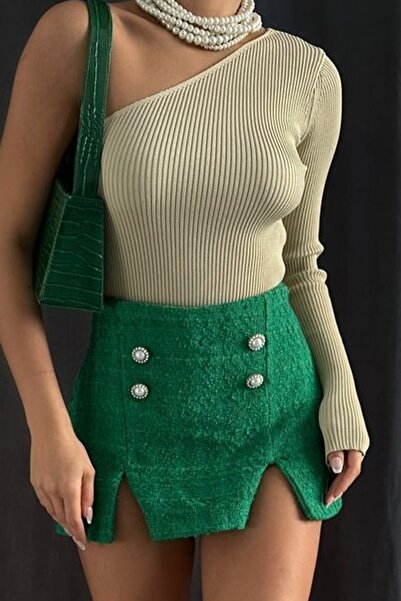 lovebox Жіночі шорти з зеленою кнопкою 12553