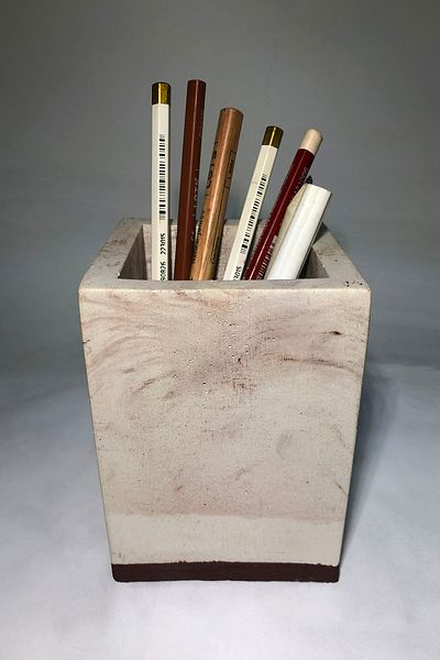 RocArt Home Βάση οδοντόβουρτσας από σκυρόδεμα/θήκη για στυλό/βάζο