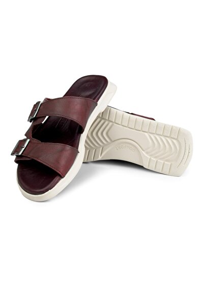 Ducavelli Мъжки чехли Bada от естествена кожа, чехли от естествена кожа, чехли с ортопедична подметка, чехли от лека кожа