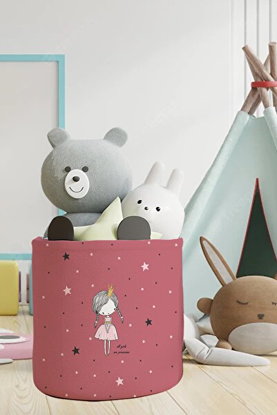 Talia Home سلة ألعاب منظمة لغرفة الأميرة للأطفال والرضع - Tlas-042