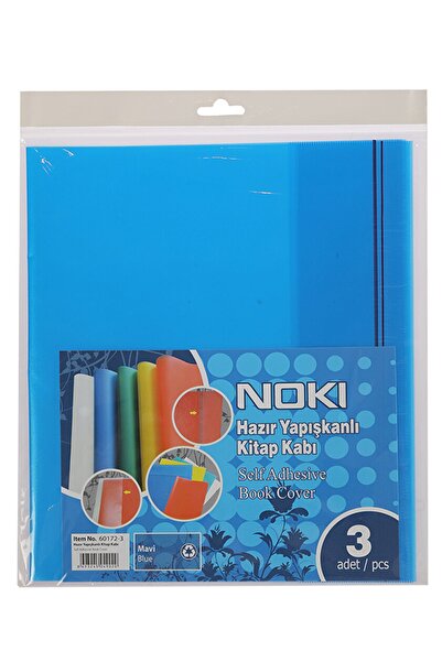 Noki Mavi Hazır Kitap Kabı 10'lu Paket