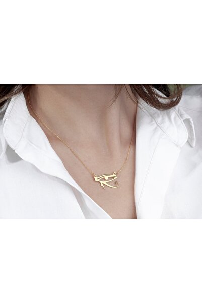 N!da Jewelry 925 Ayar Gümüş Horus'un Gözü Kolye