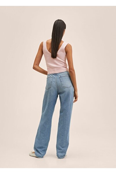 MANGO Woman Korálkový podrobný top