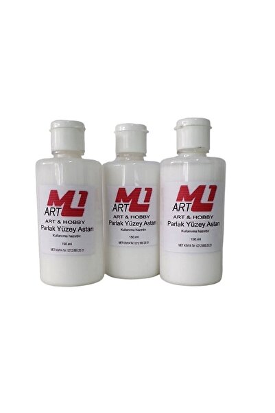 m1 art Parlak Yüzey Astarı 150.ml X 3 Adet