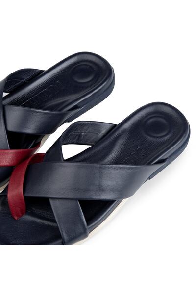 Ducavelli Estate ανδρικές παντόφλες από γνήσιο δέρμα, παντόφλες από γνήσιο δέρμα, παντόφλες ορθοπεδικής σόλας, παντόφλες σόλα από καουτσούκ