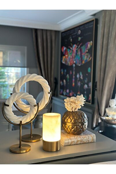 portable light solutions Dekoratif Mermer Dim Edilebilir Masa Lambası