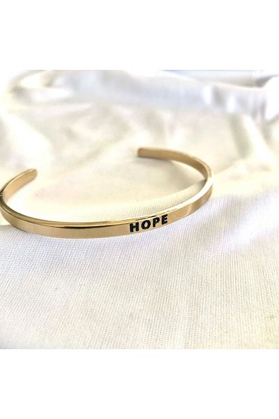 YÖRÜK TASARIM Hope (umut) Gold Steel Bracelet