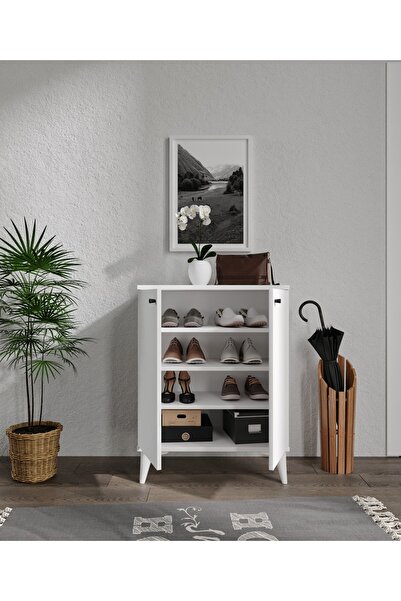 SEVENPAL MOBİLYA Sevenpal Mobilya Mario 2 Kapaklı 4 Katlı Ayakkabılık
