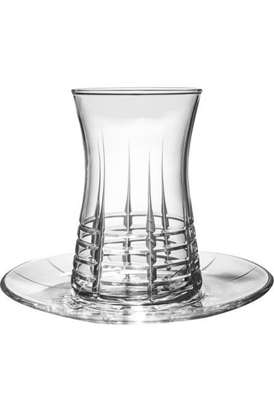 KCD Helen Simple 12-Piece Tea Cup Set for 6 People