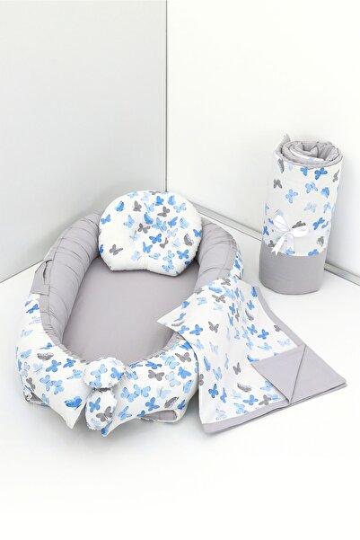 Umaybebek 4 Parça - Babynest, Bebek Uyku Yatağı, Baş Yastık, Bebek Pikesi, Yo...