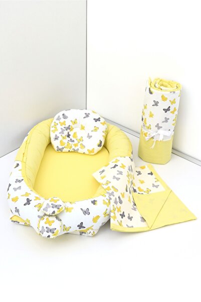 Umaybebek 4 Parça - Babynest, Bebek Uyku Yatağı, Baş Yastık, Bebek Pikesi, Yo...