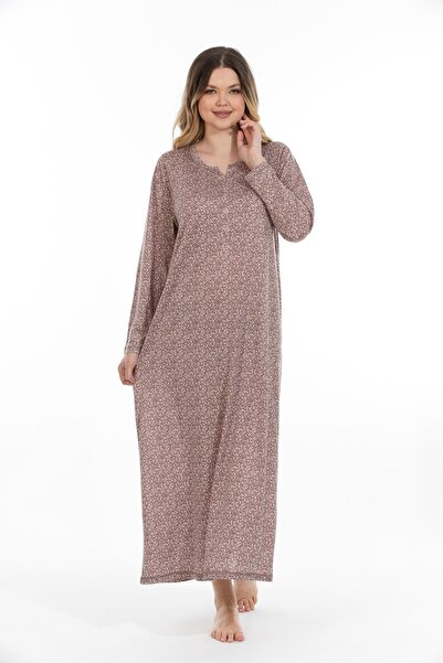 Etoile Kadın Bambu Uzun Ev Elbisesi Gecelik