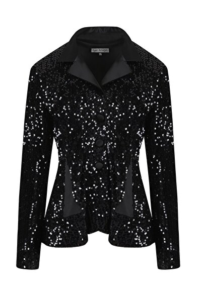 Ayşen Armağan A2 1168 Kadife Payetli Ceket