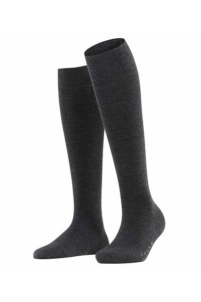 FALKE Softmerino KH - Damen Kniestrumpf Langbeine Einfarbig